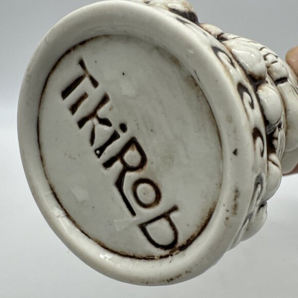 TikiRob Rumhaven Mermaid Siren Glazed Ceramic Tiki Mug 3D Raised Design Barware - Picture 9 of 9